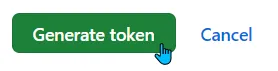 Generate Token button