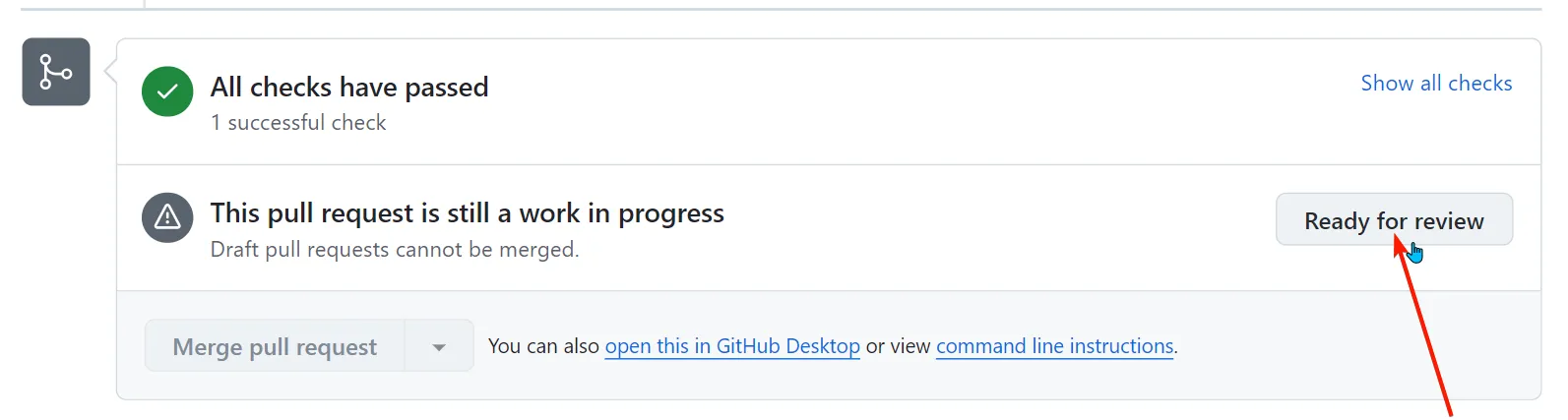 GitHub Ready for Review Example