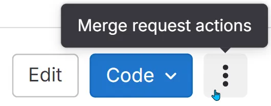 GitLab Merge Request Actions
