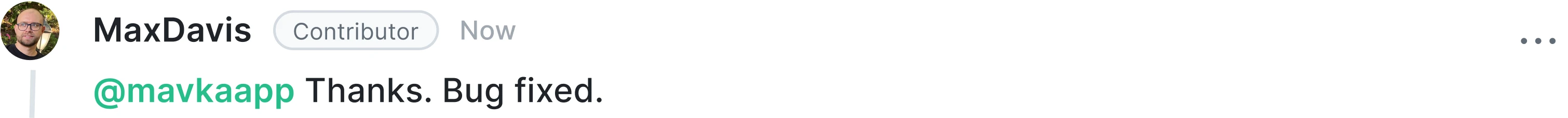 Suggested fix proposed by Mavka in the review thread